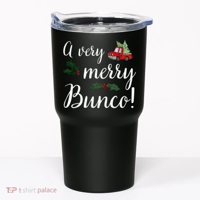 Bunco Christmas Gift Very Merry Bunco Tumbler