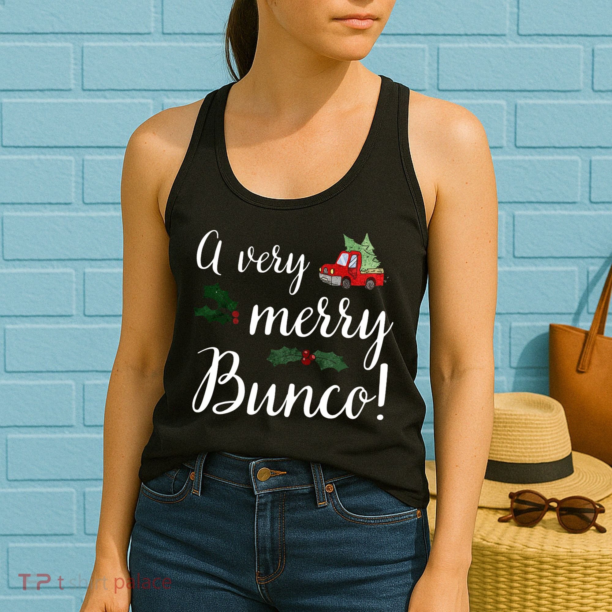Bunco Christmas Gift Very Merry Bunco Women's Tank Top