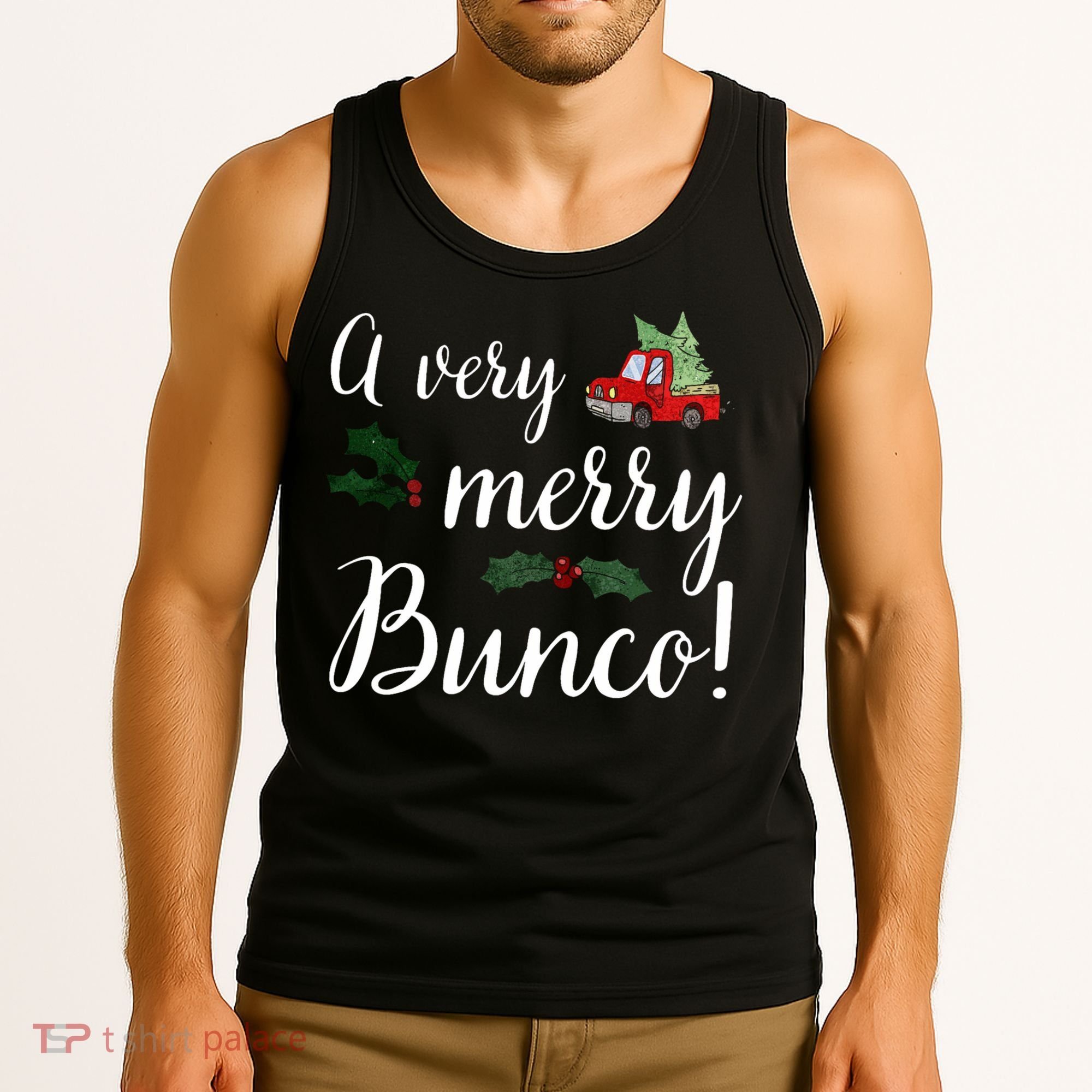 Bunco Christmas Gift Very Merry Bunco Tank Top