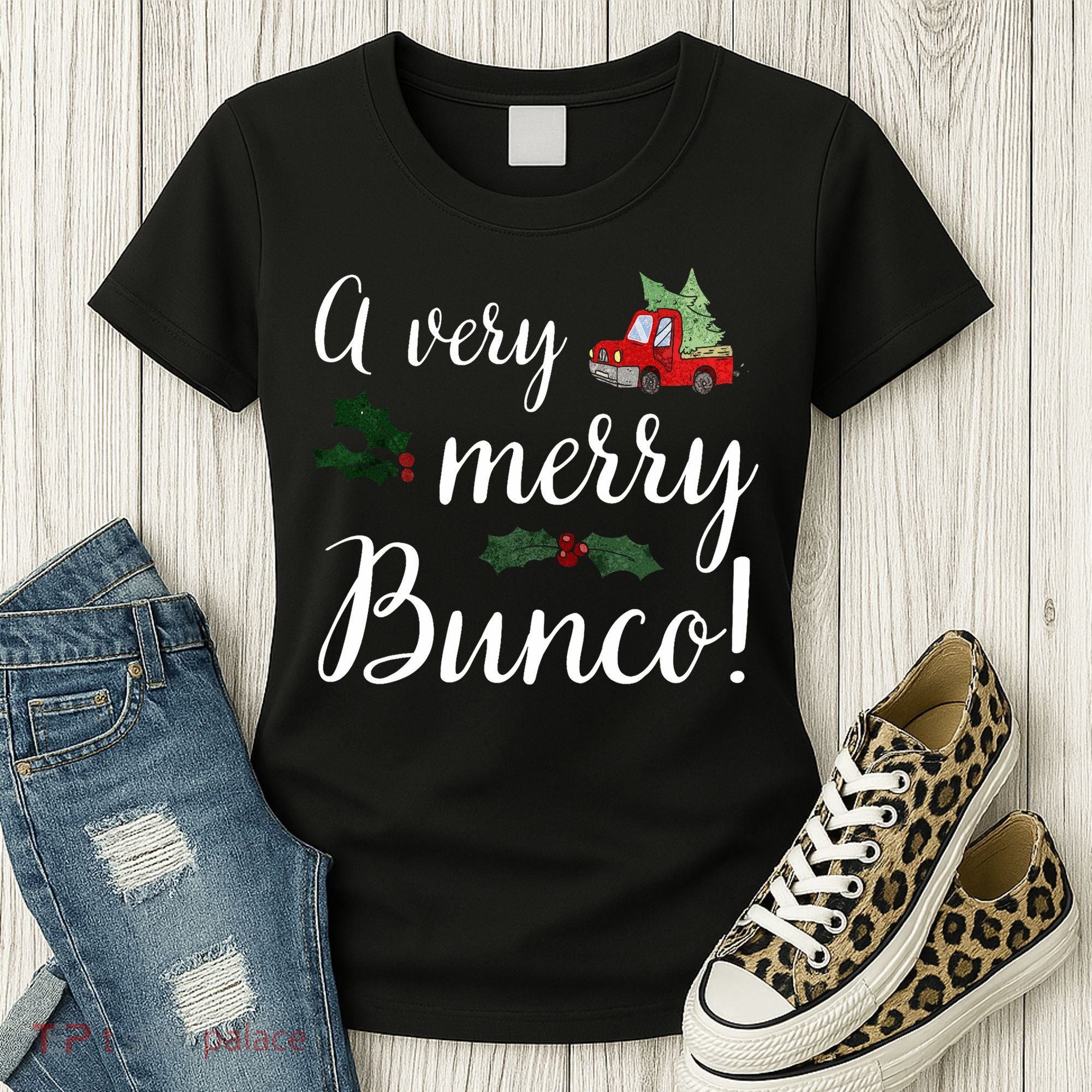 Bunco Christmas Gift Very Merry Bunco Women's T-Shirt