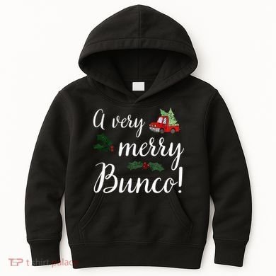 Bunco Christmas Gift Very Merry Bunco Kids Hoodie