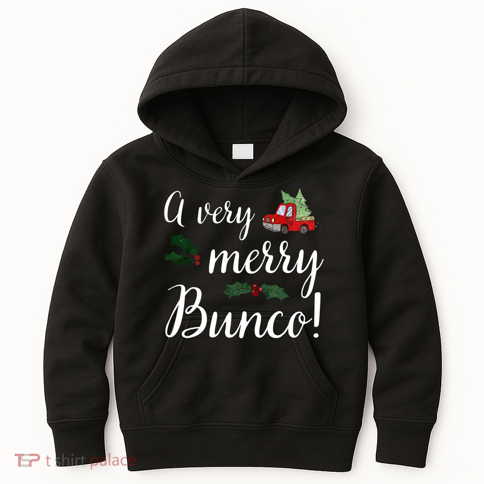 Bunco Christmas Gift Very Merry Bunco Kids Hoodie