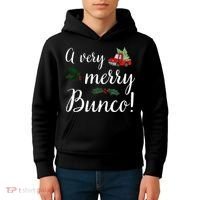 Bunco Christmas Gift Very Merry Bunco Kids Hoodie thumb 4