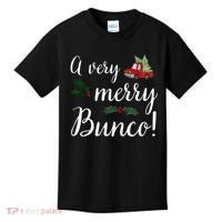 Bunco Christmas Gift Very Merry Bunco Kids T-Shirt thumb 0