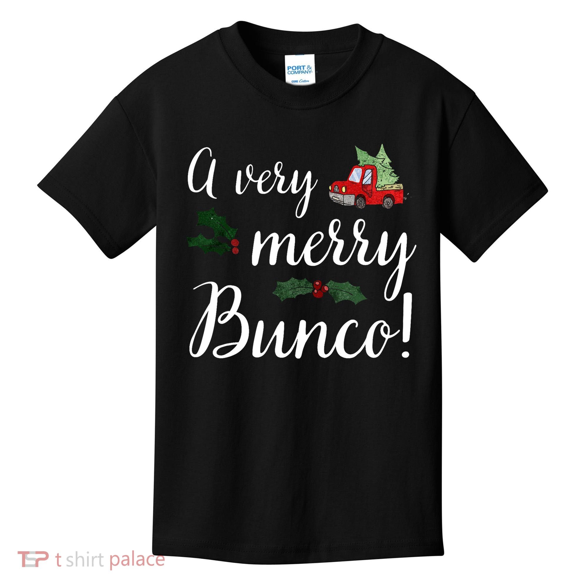 Bunco Christmas Gift Very Merry Bunco Kids T-Shirt