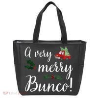 Bunco Christmas Gift Very Merry Bunco Tote Bag thumb 0