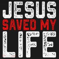 BOLD Christian Gift Jesus Saved My Life USA-Made Doggie Bandana thumb 2