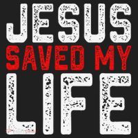 BOLD Christian Gift Jesus Saved My Life Beanie thumb 2