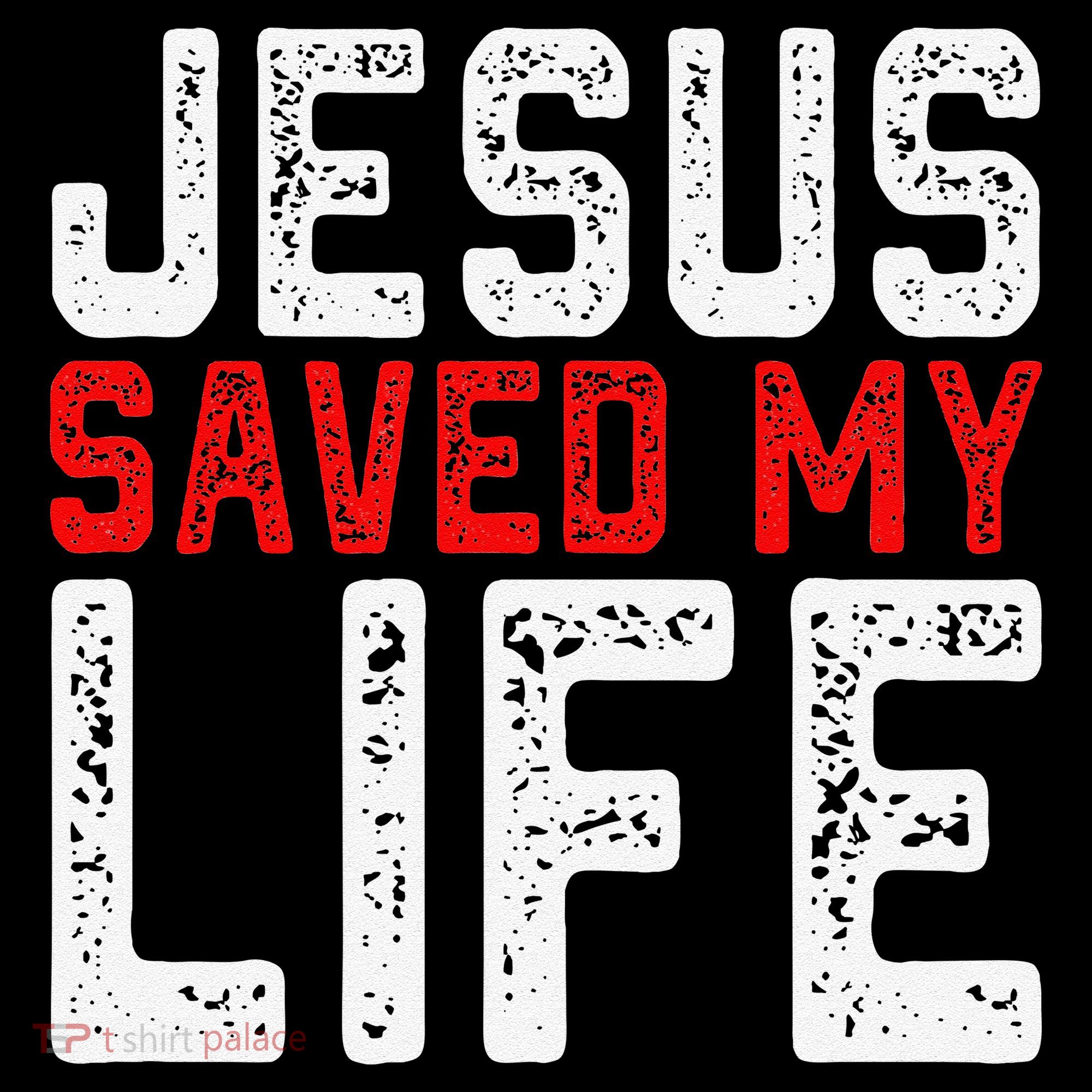 BOLD Christian Gift Jesus Saved My Life Women's Hoodie