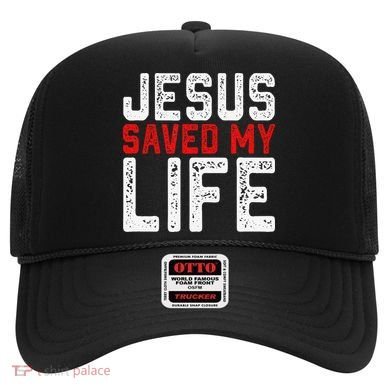 BOLD Christian Gift Jesus Saved My Life Hat