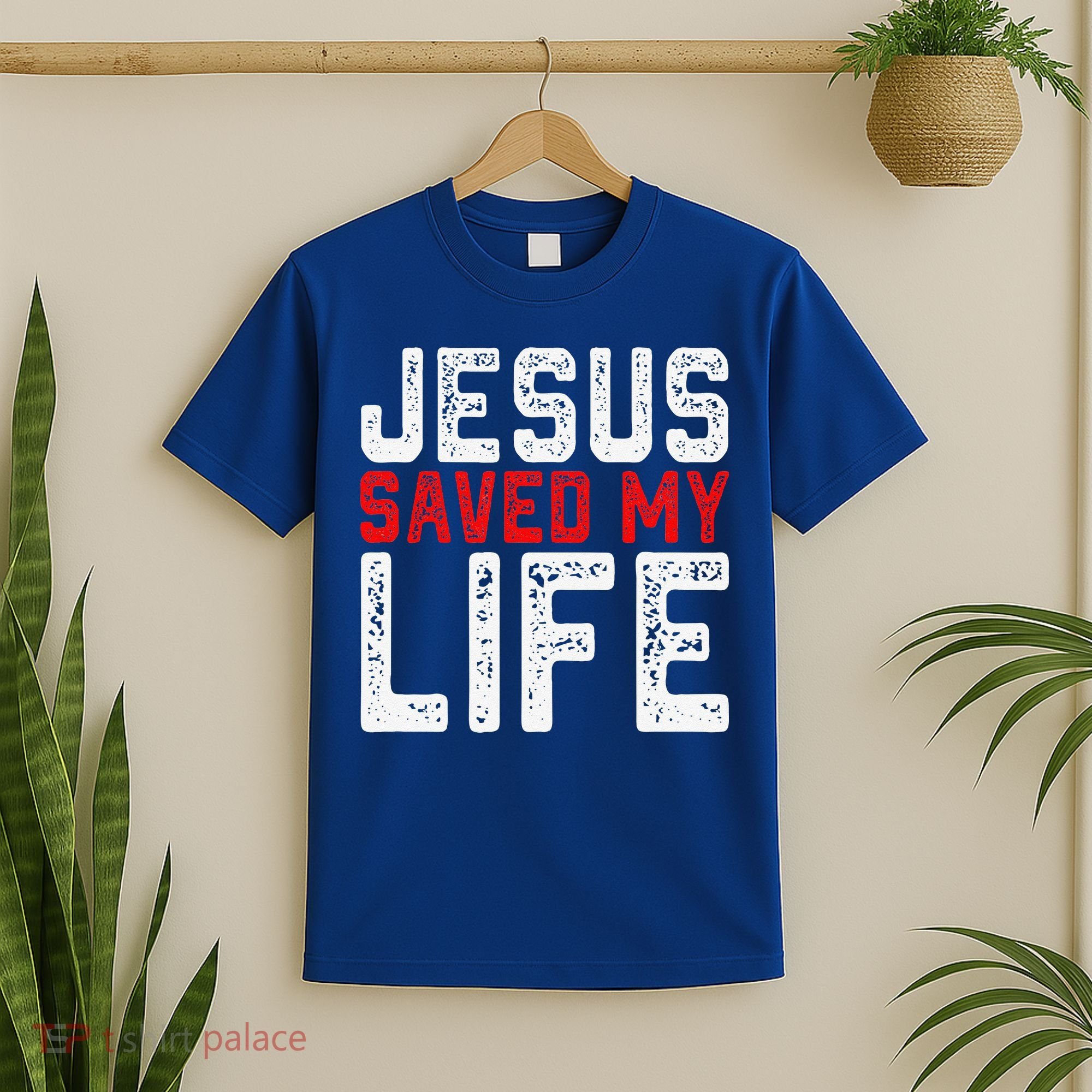 BOLD Christian Gift Jesus Saved My Life T-Shirt