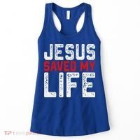 BOLD Christian Gift Jesus Saved My Life Women's Tank Top thumb 0