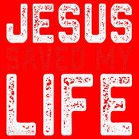 BOLD Christian Gift Jesus Saved My Life Santa Hat thumb 1