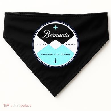Bermuda Circle Graphic USA-Made Doggie Bandana