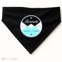Bermuda Circle Graphic USA-Made Doggie Bandana thumb 0