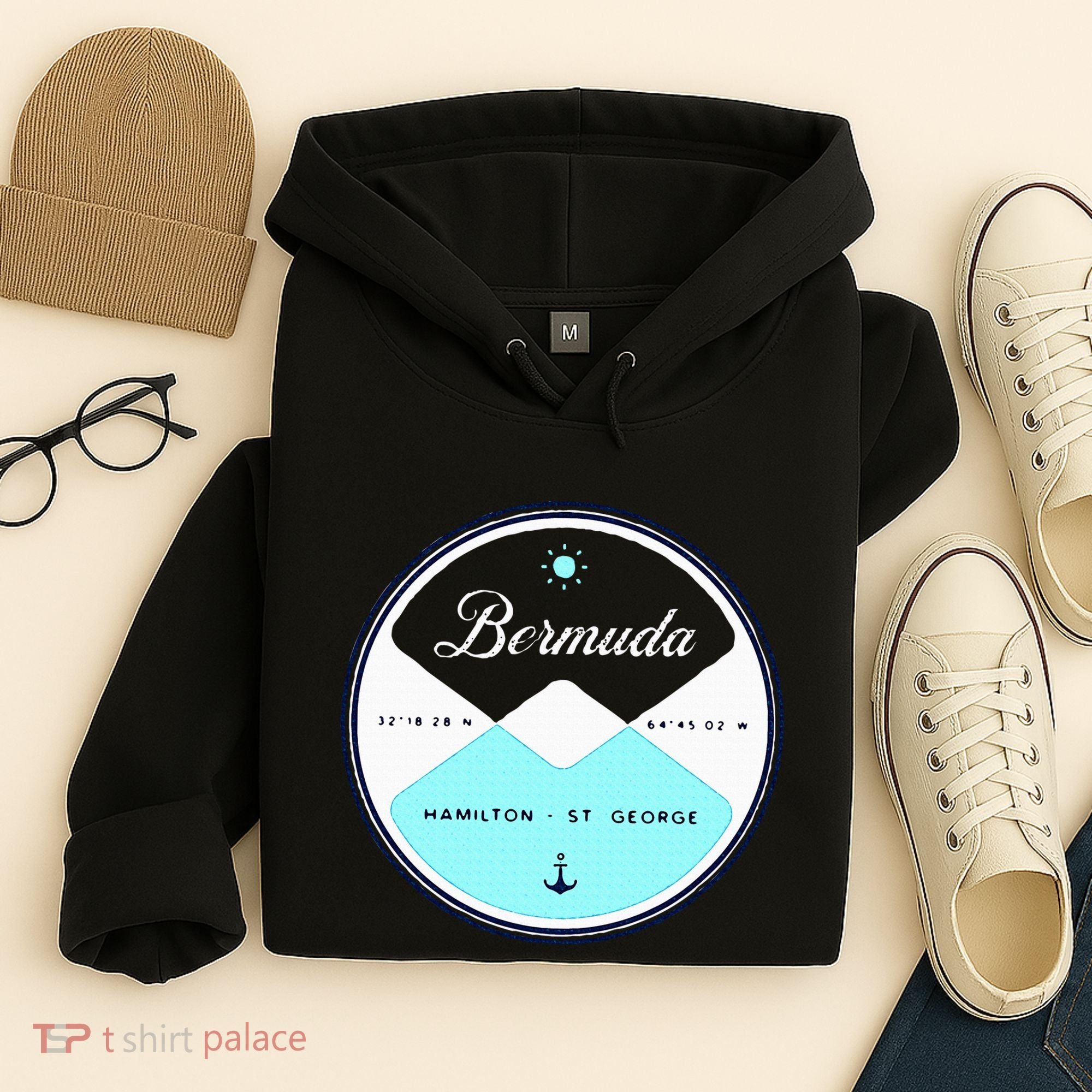 Bermuda Circle Graphic Hoodie