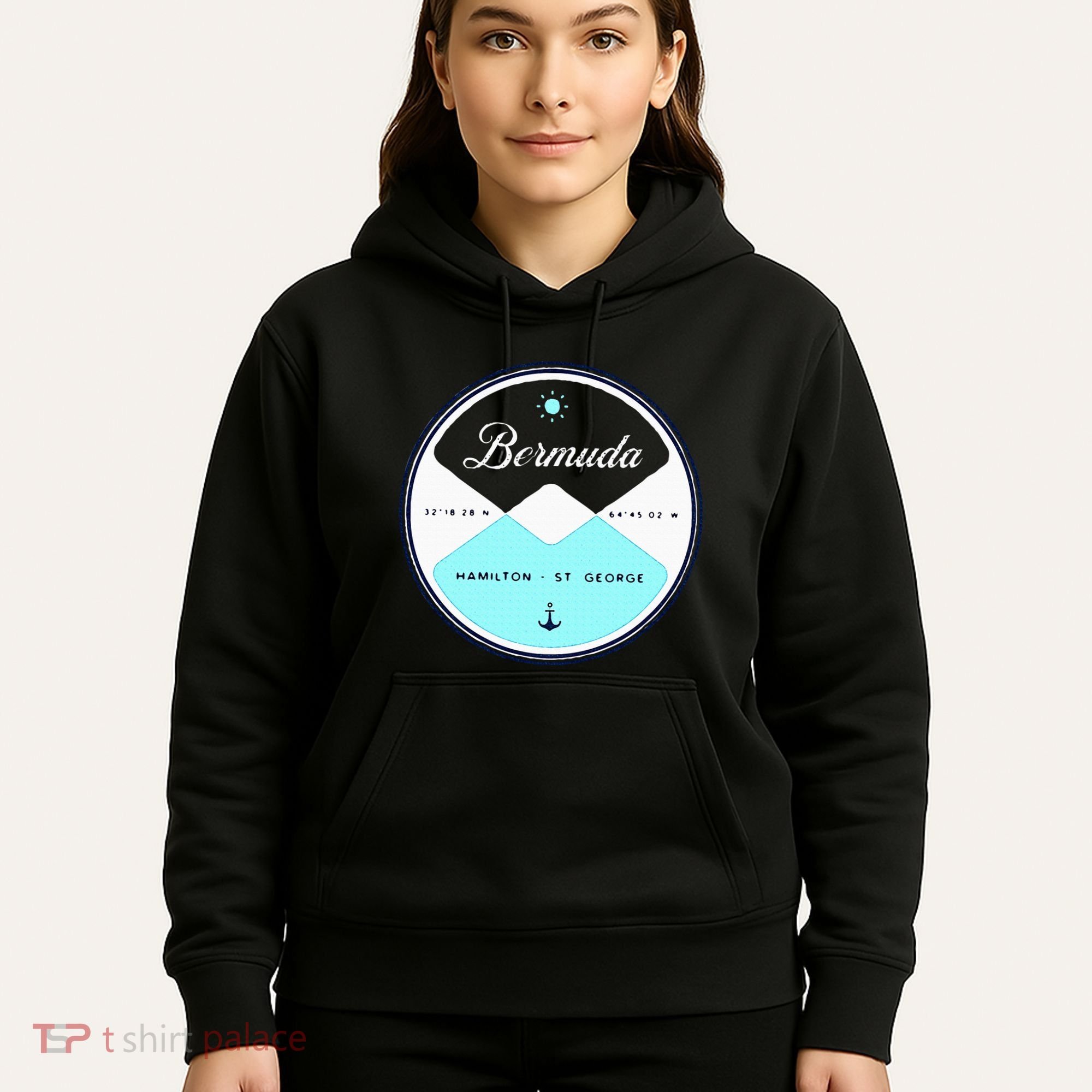Bermuda Circle Graphic Hoodie