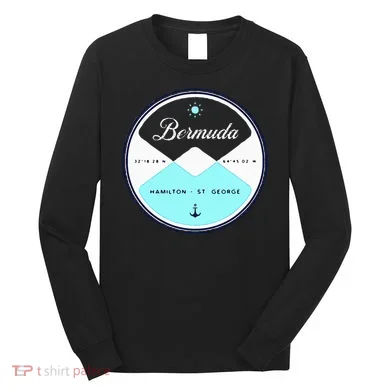 Bermuda Circle Graphic Long Sleeve Shirt