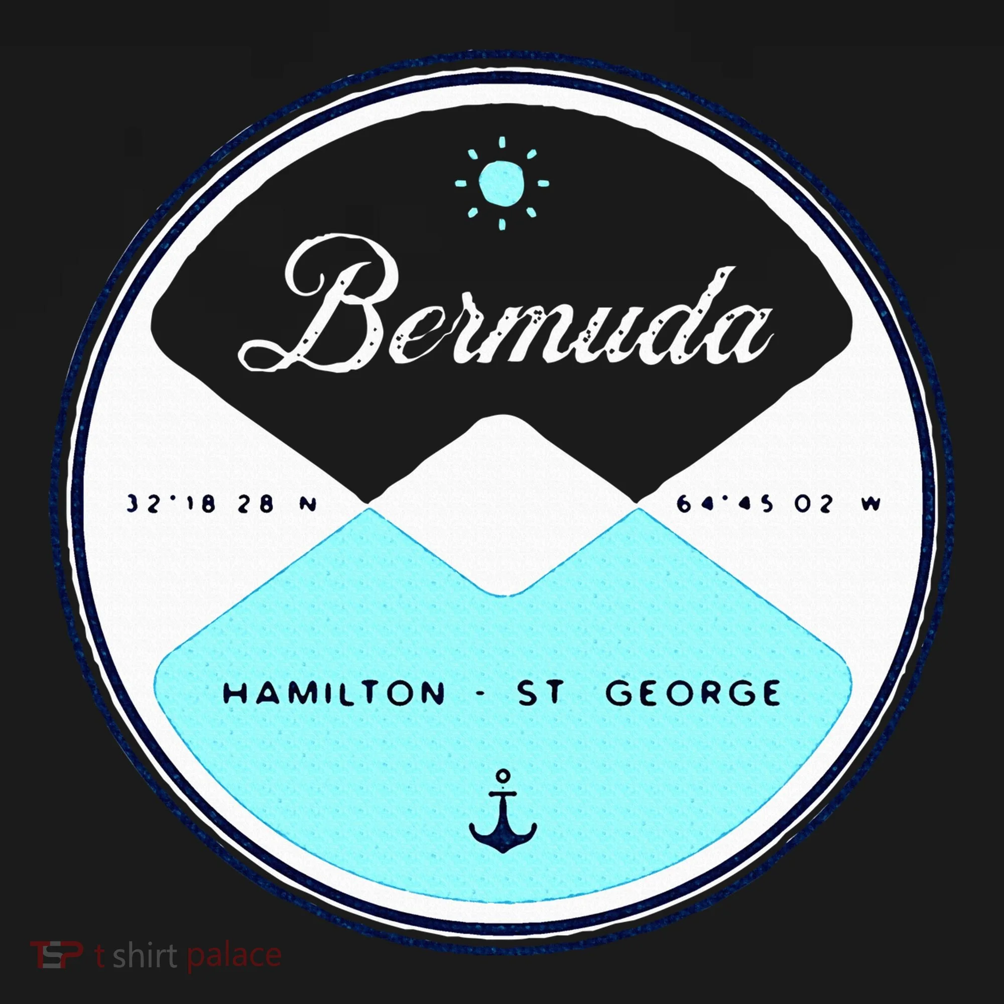 Bermuda Circle Graphic Bucket Hat
