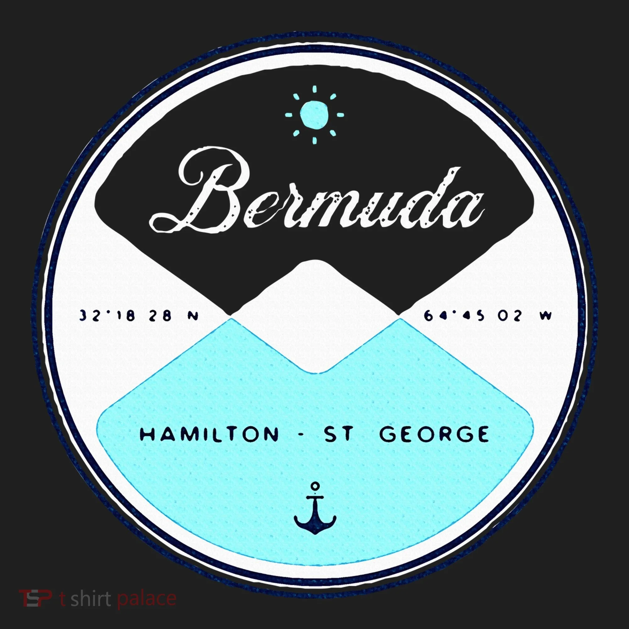 Bermuda Circle Graphic Beanie