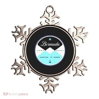 Bermuda Circle Graphic Ornament