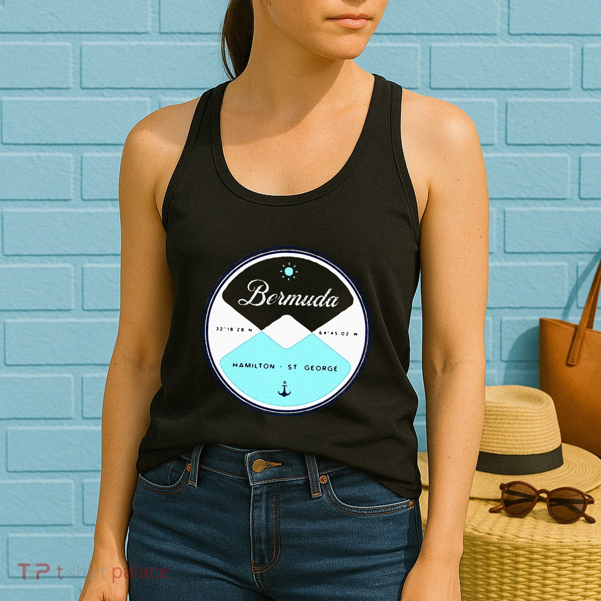 Bermuda Circle Graphic Women's Tank Top