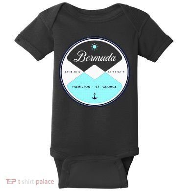 Bermuda Circle Graphic Baby Bodysuit