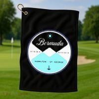 Bermuda Circle Graphic Golf Towel thumb 1