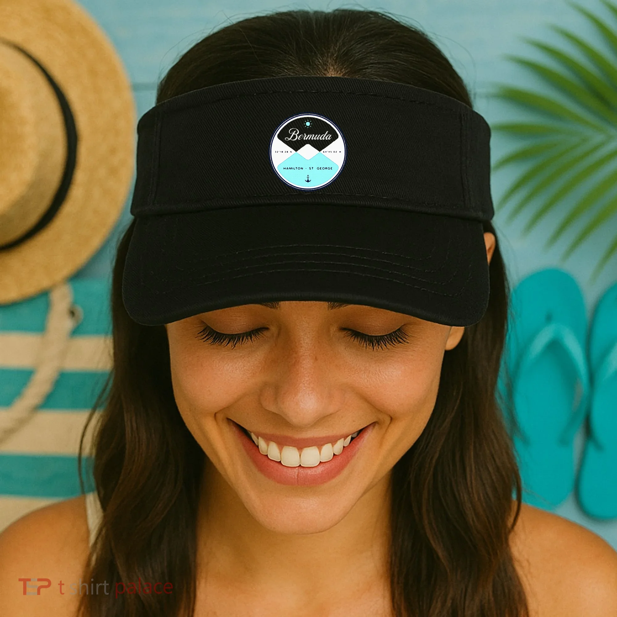 Bermuda Circle Graphic Visor