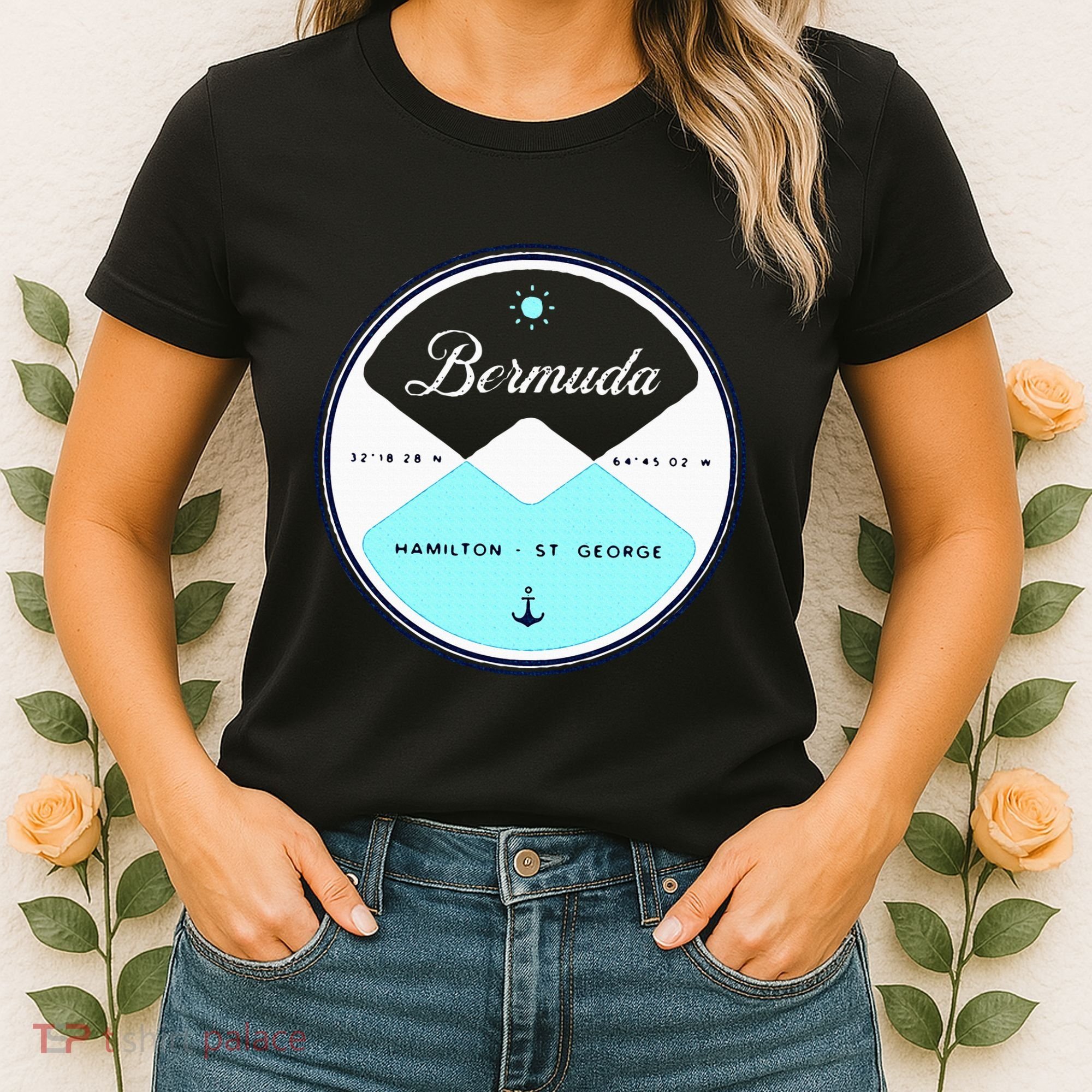 Bermuda Circle Graphic Women's T-Shirt