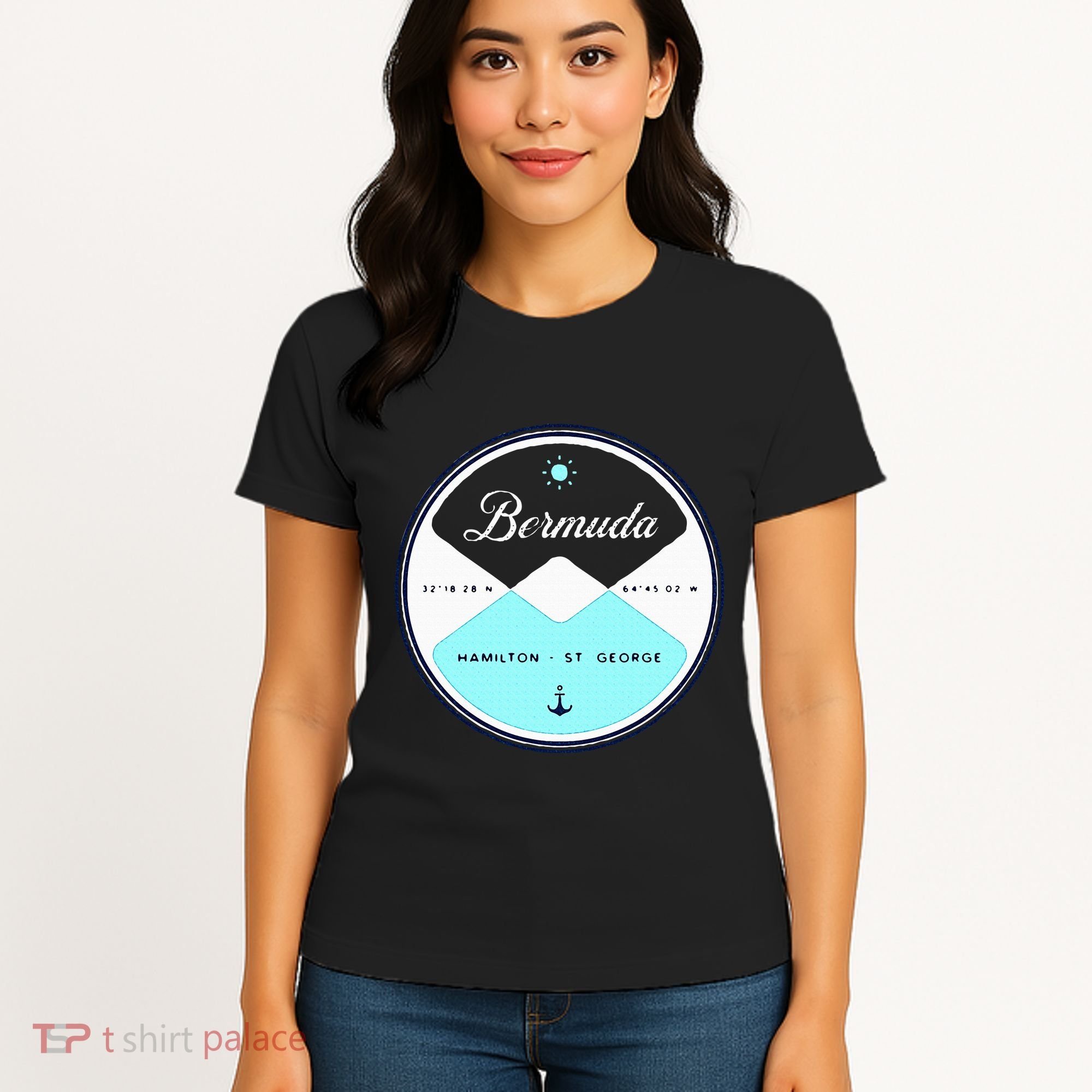 Bermuda Circle Graphic Women's T-Shirt