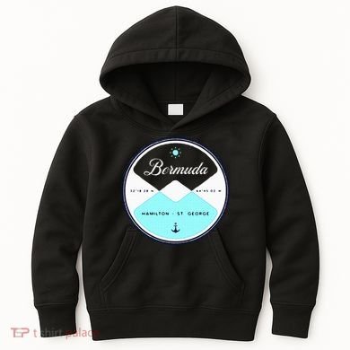 Bermuda Circle Graphic Kids Hoodie