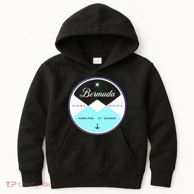 Bermuda Circle Graphic Kids Hoodie