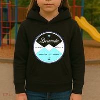 Bermuda Circle Graphic Kids Hoodie thumb 3