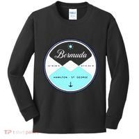 Bermuda Circle Graphic Kids Long Sleeve Shirt thumb 0