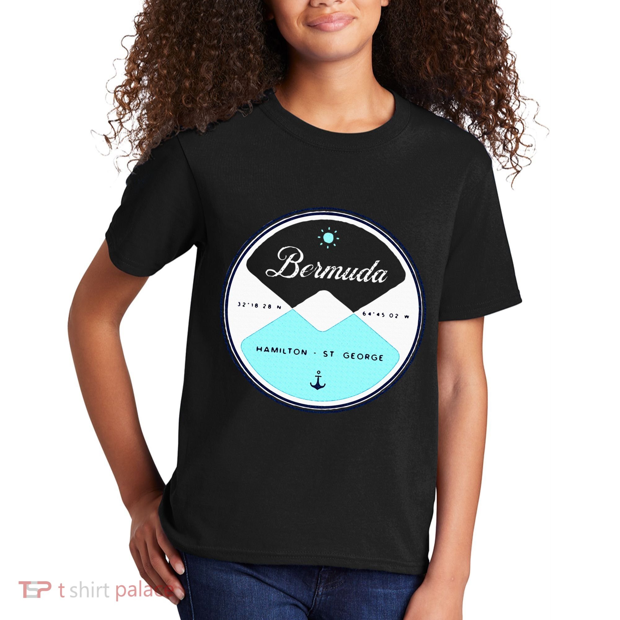 Bermuda Circle Graphic Kids T-Shirt