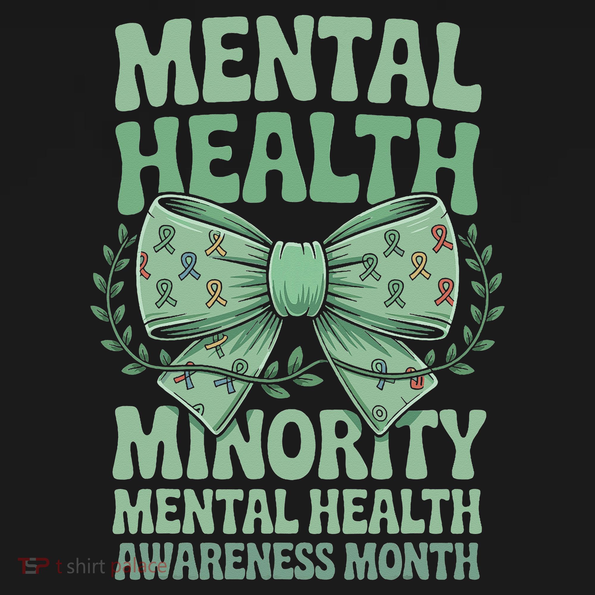 Bow Coquette Groovy Minority Mental Health Awareness Month Apron