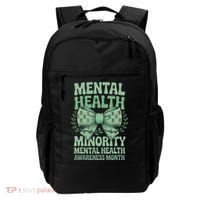 Bow Coquette Groovy Minority Mental Health Awareness Month Backpack thumb 0