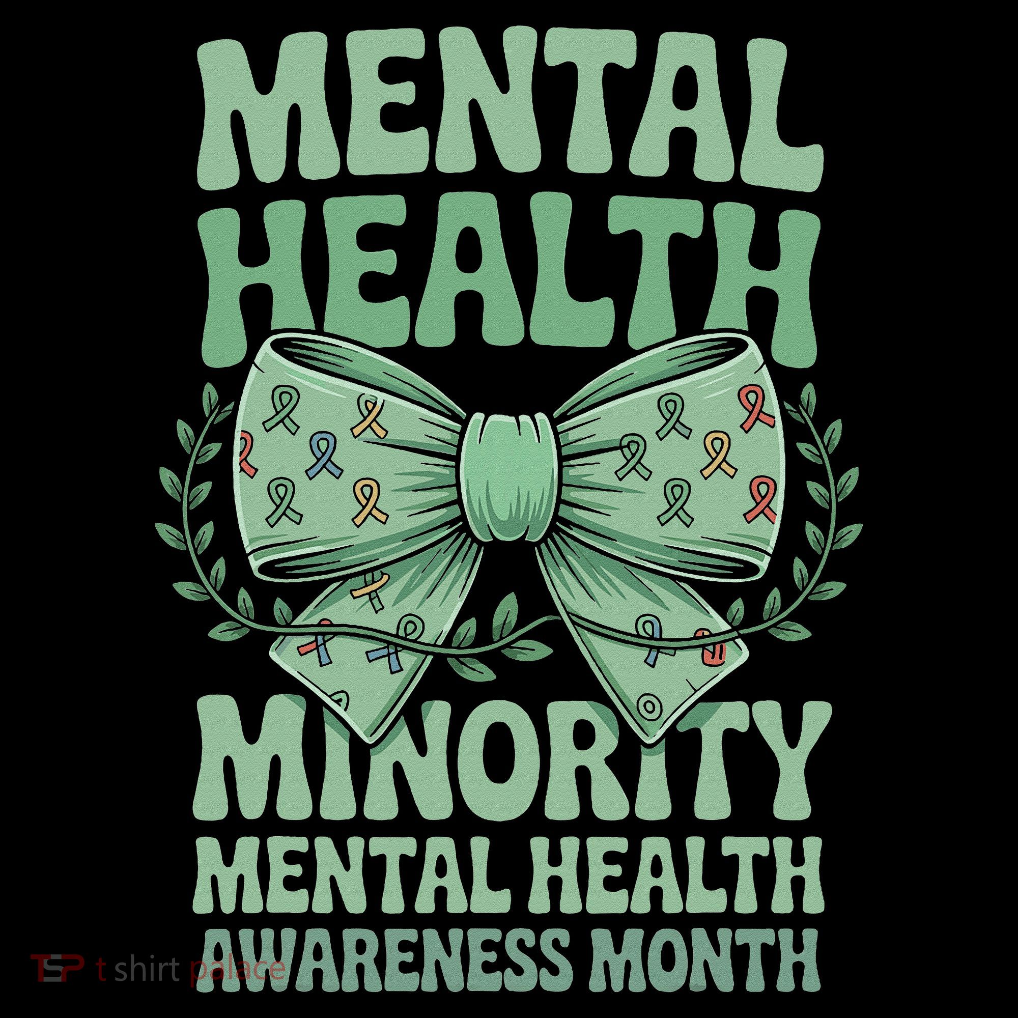 Bow Coquette Groovy Minority Mental Health Awareness Month Coffee Mug