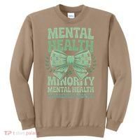 Bow Coquette Groovy Minority Mental Health Awareness Month Sweatshirt thumb 0