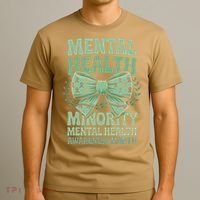 Bow Coquette Groovy Minority Mental Health Awareness Month T-Shirt thumb 3