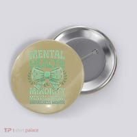 Bow Coquette Groovy Minority Mental Health Awareness Month Button thumb 0
