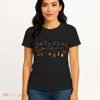 Black Crow Halloween Scary Witch Women's T-Shirt thumb 4