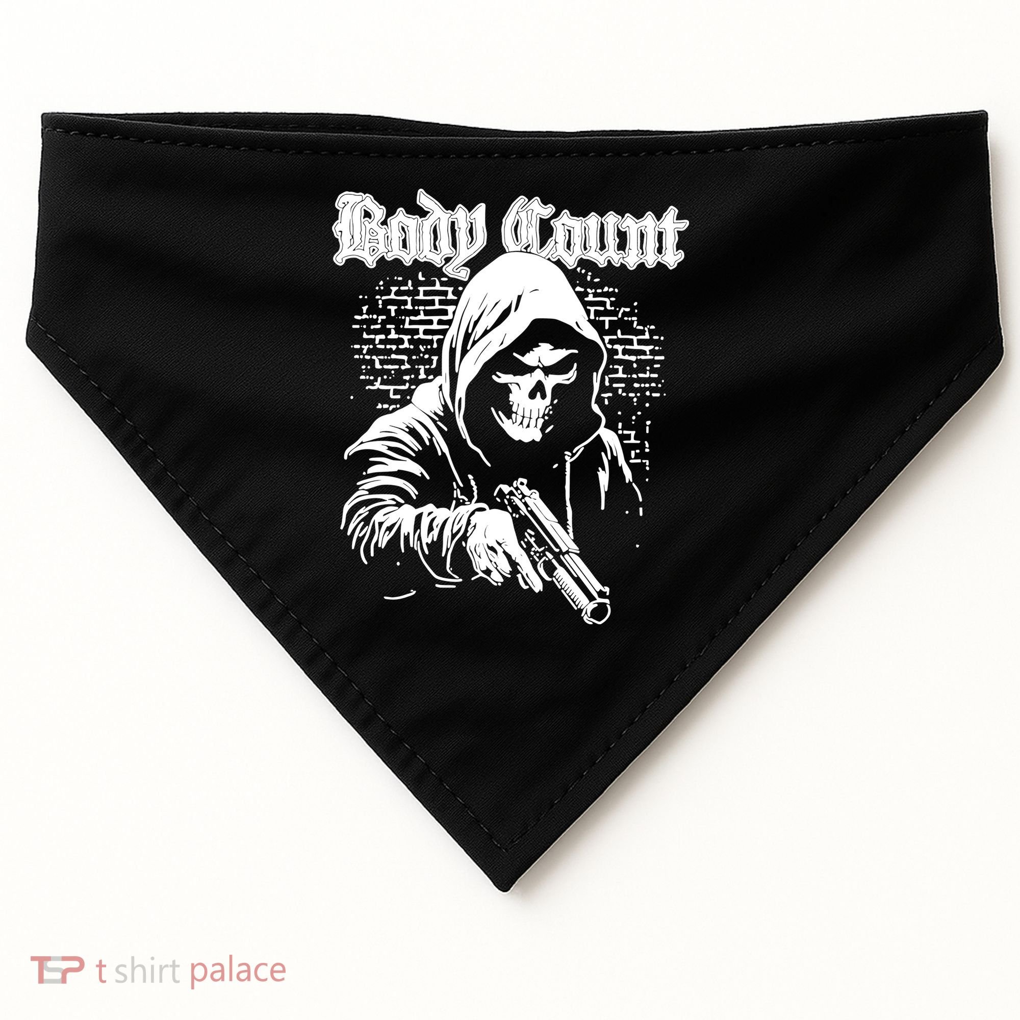 Body Count Hooded Skull USA-Made Doggie Bandana