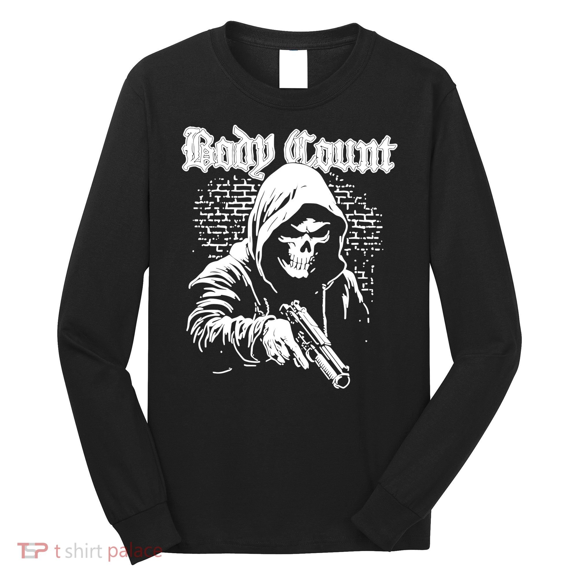 Body Count Hooded Skull Long Sleeve Shirt