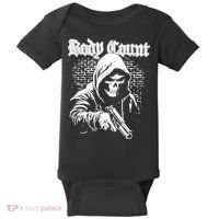 Body Count Hooded Skull Baby Bodysuit thumb 0