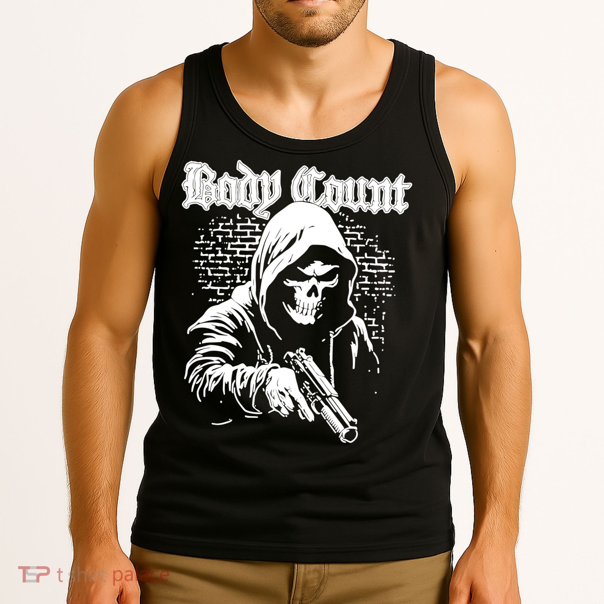 Body Count Hooded Skull Tank Top