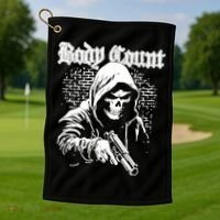 Body Count Hooded Skull Golf Towel thumb 1