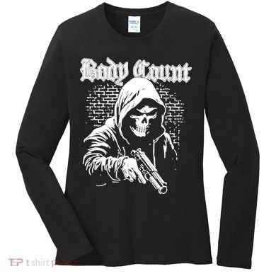 Body Count Hooded Skull Women's Long Sleeve Shirt
