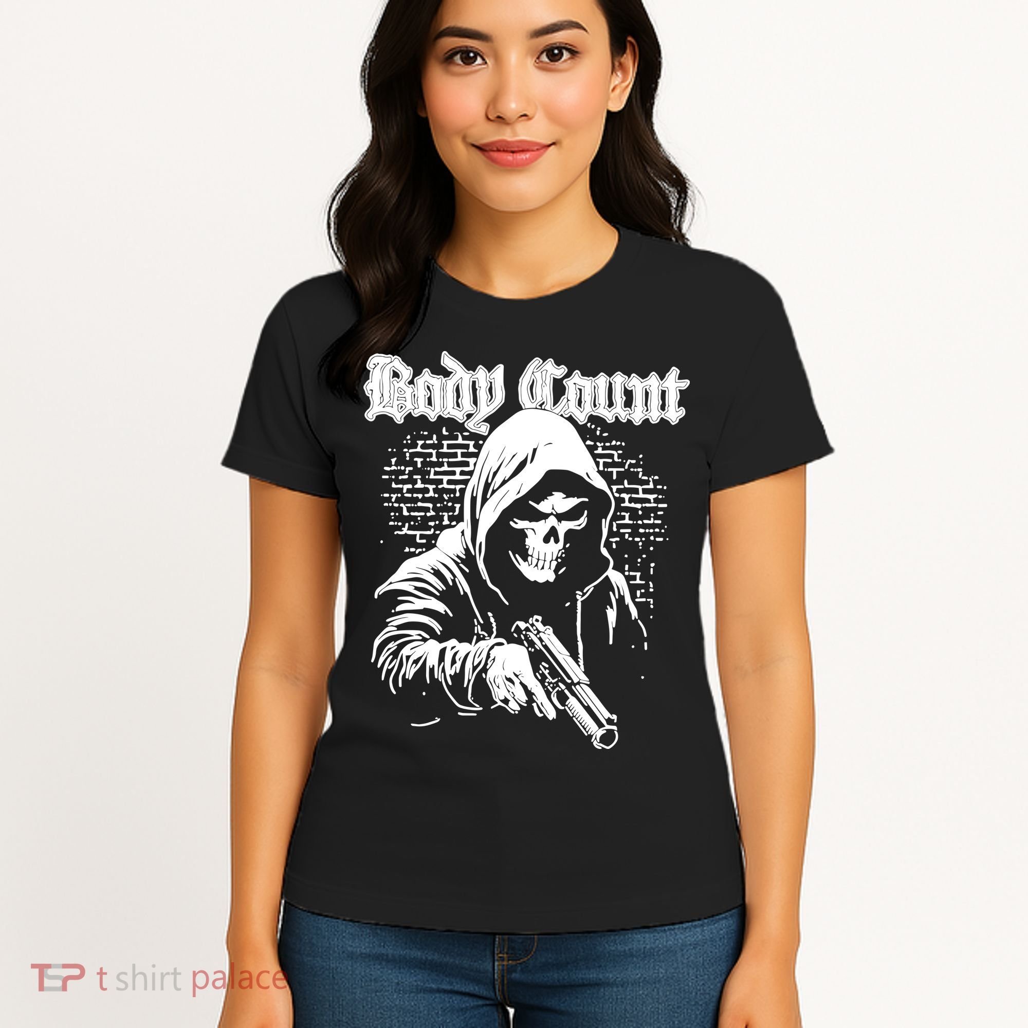 Body Count Hooded Skull Women's T-Shirt